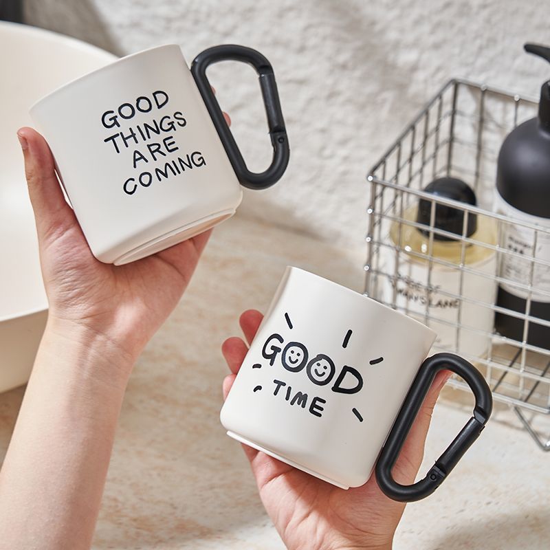 Bicchiere per collutorio stile graffiti tazza in plastica semplice_voghion.com