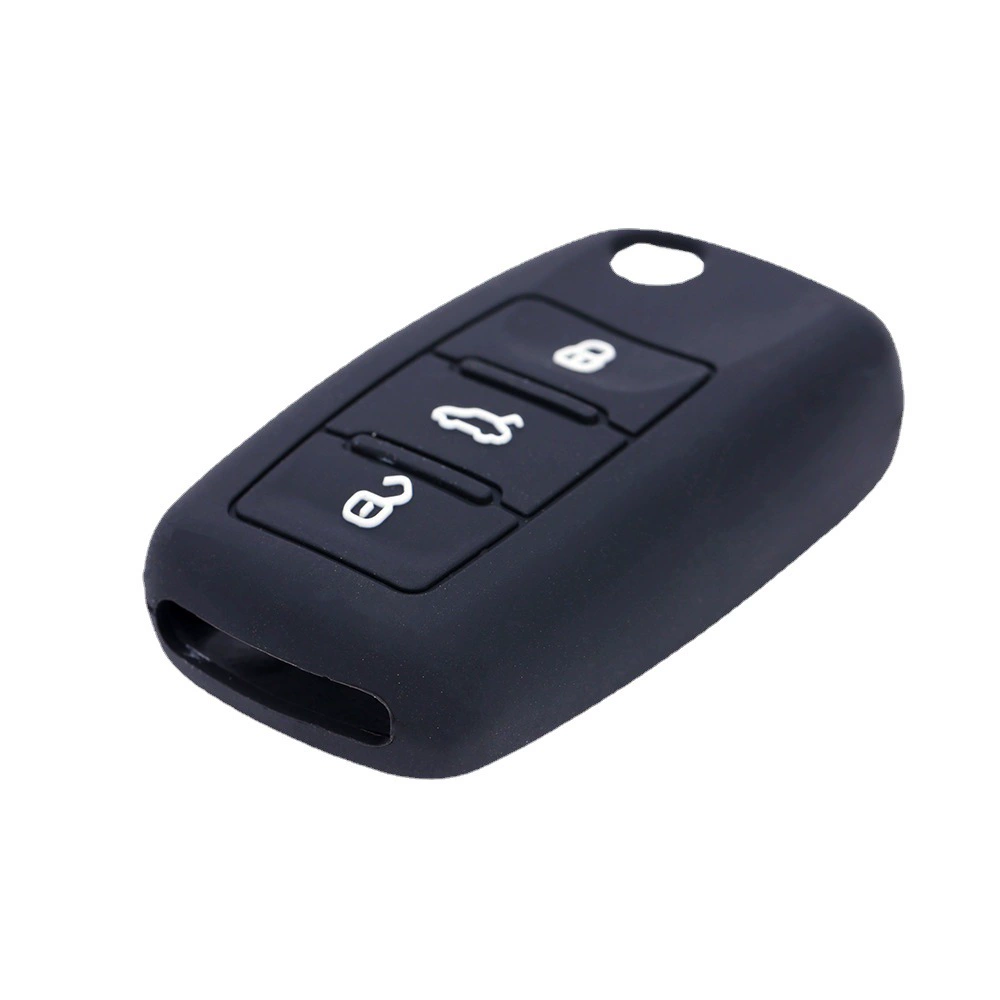 Car keys, silicone folding key bag, protective remote control for keys, 3 keys