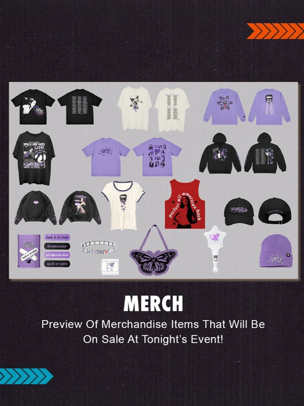 Olivia Rodrigo GUTS Tour T-Shirt Album Tracklist T-Shirt GUTS Tour tee