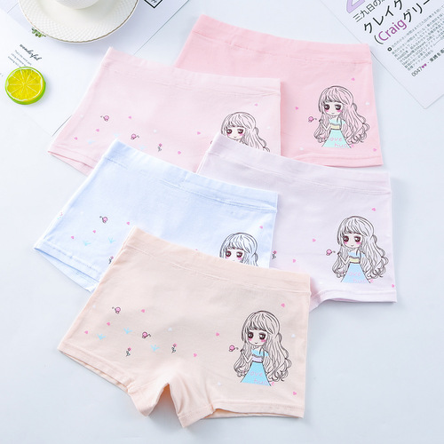 Children's underwear women's pure cotton boxer briefs boxer briefs baby little girl middle-aged children primary school girls underwear