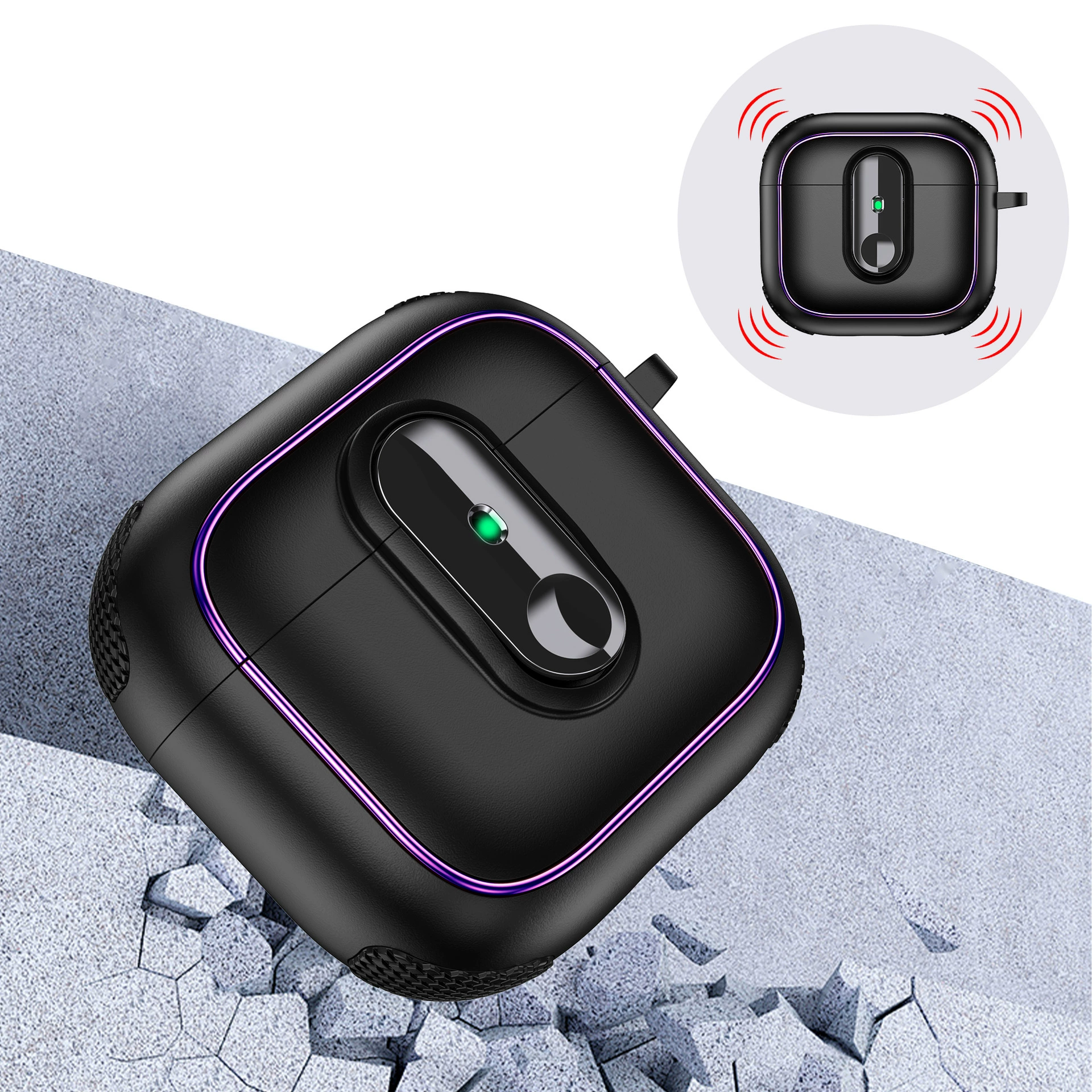 Защитный чехол (совместимый с Apple) для AirPods/Pro/Pro2, замок‑переключатель, защита от падений, лёгкий
