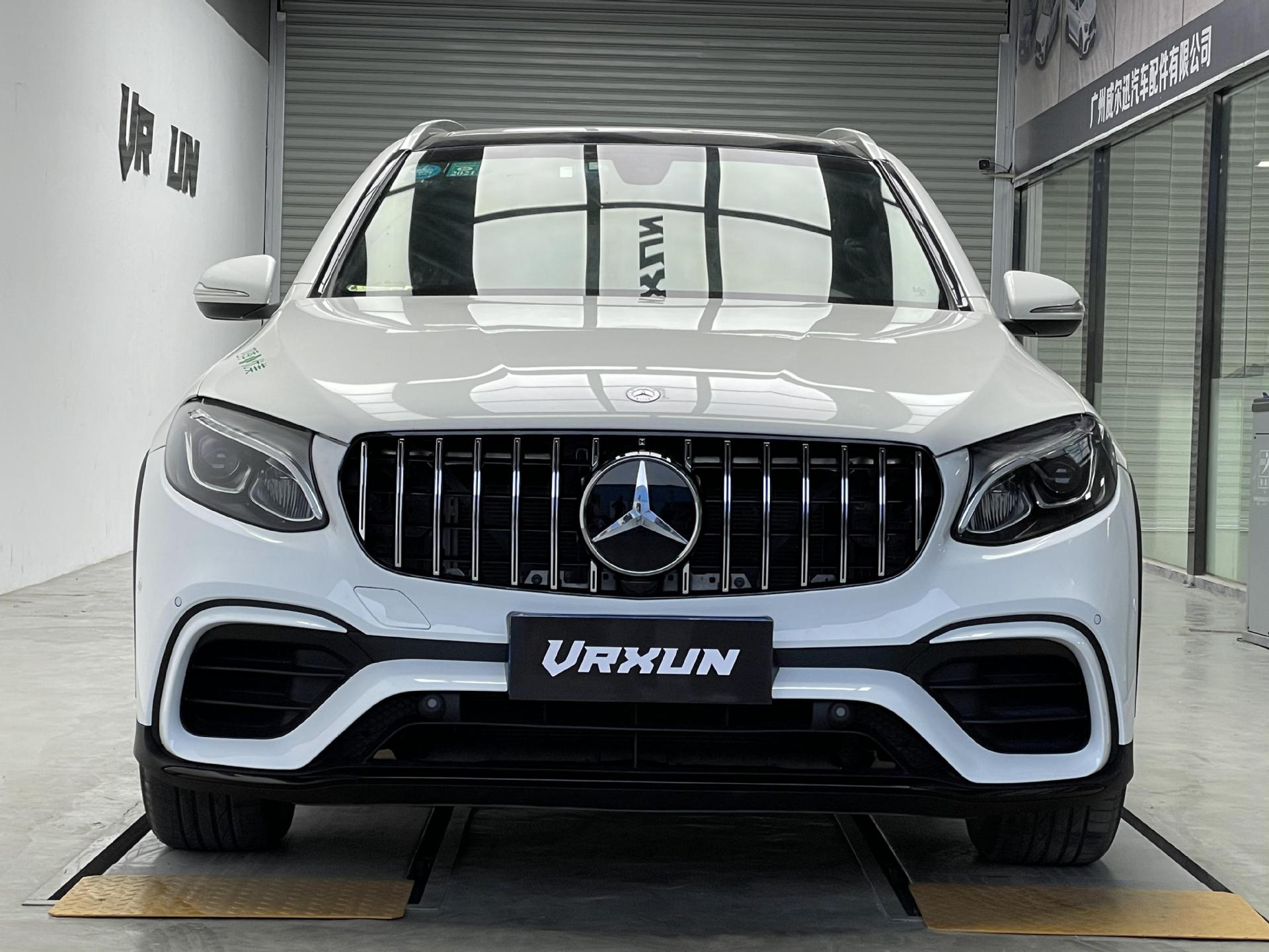 Suitable for 16-19 Mercedes-Benz Glcx253 Early Model Modified to Glc63S Amg Front and Rear Bumper Surround Rear Lip Tail Throat Grille