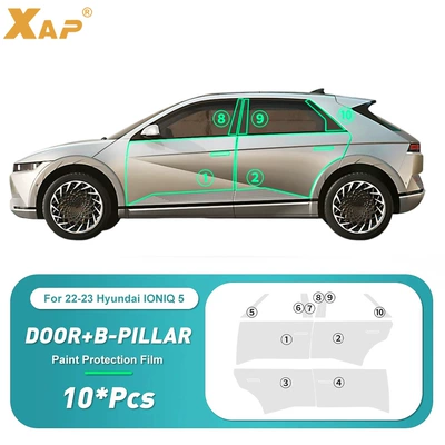 Car paint protective film 22-23 Hyundai Lonlq 5 - hyundai-ioniq-5-4-piece-door-protection-film-tpu-75mil-lubrizol-material