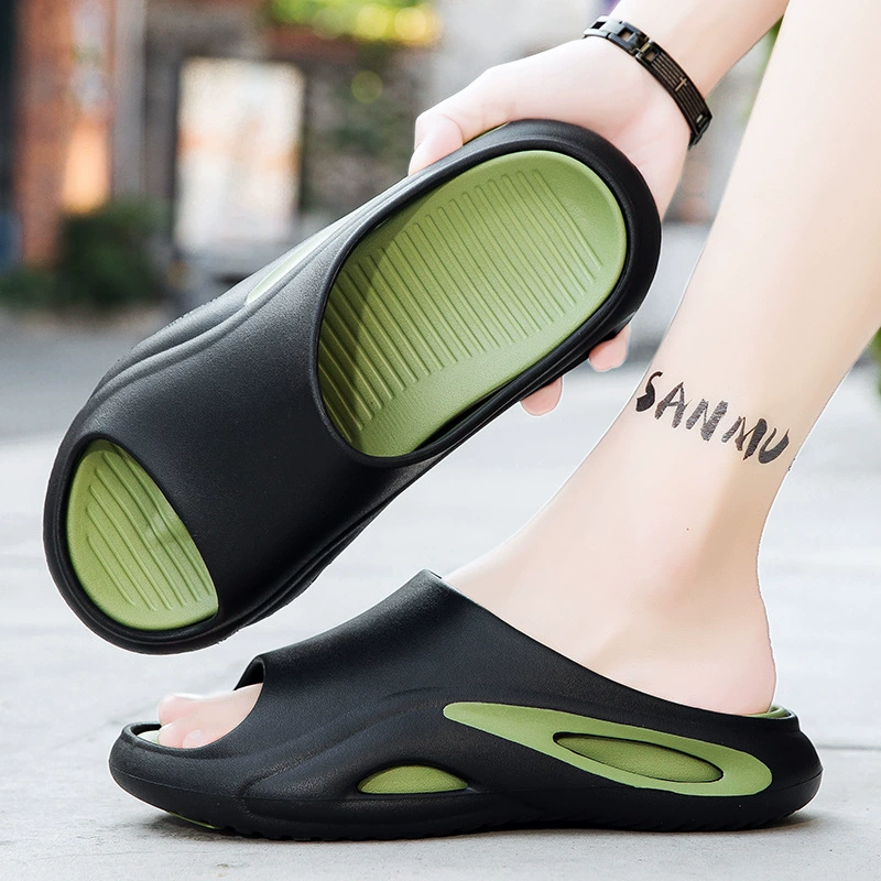 2025 новых летних больших размеров тапочек для мужчин для улицы, мужские тапочки, корейский стиль, персонализированные модные пляжные сандалии