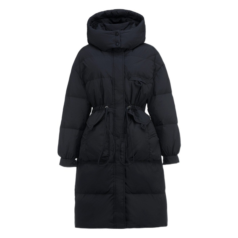 2025 New Winter Clothes Korean Style Fat mm Plus Size 100kg Long Hooded 90% White Duck down down Jacket Women 223