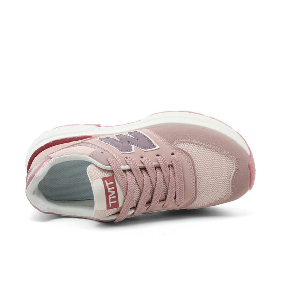 Cross-border JCF2708 New 2025 Explosions Women's Shoes Korean Thick Sole Increased Fashion Breathable Trendy Dad Shoes