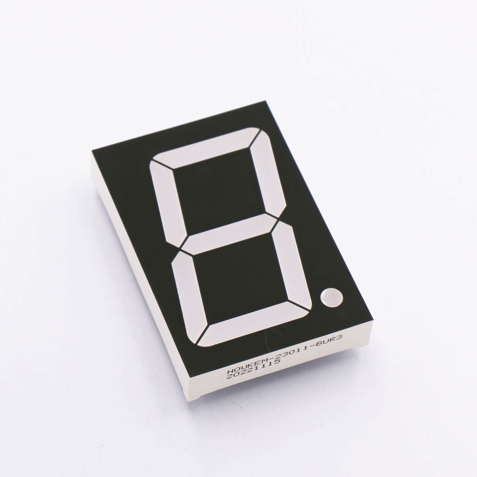 Производство светодиодных цифровых трубок 1,8 одиночного восьми черно-белого клея с общим катодом и общим красным светом Ян, гарантия качества цифровых трубок