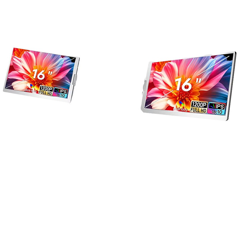 Hot Selling 16inch Portable Triple Monitor Laptop Screen Extender Ips Panel, Type-C Interface