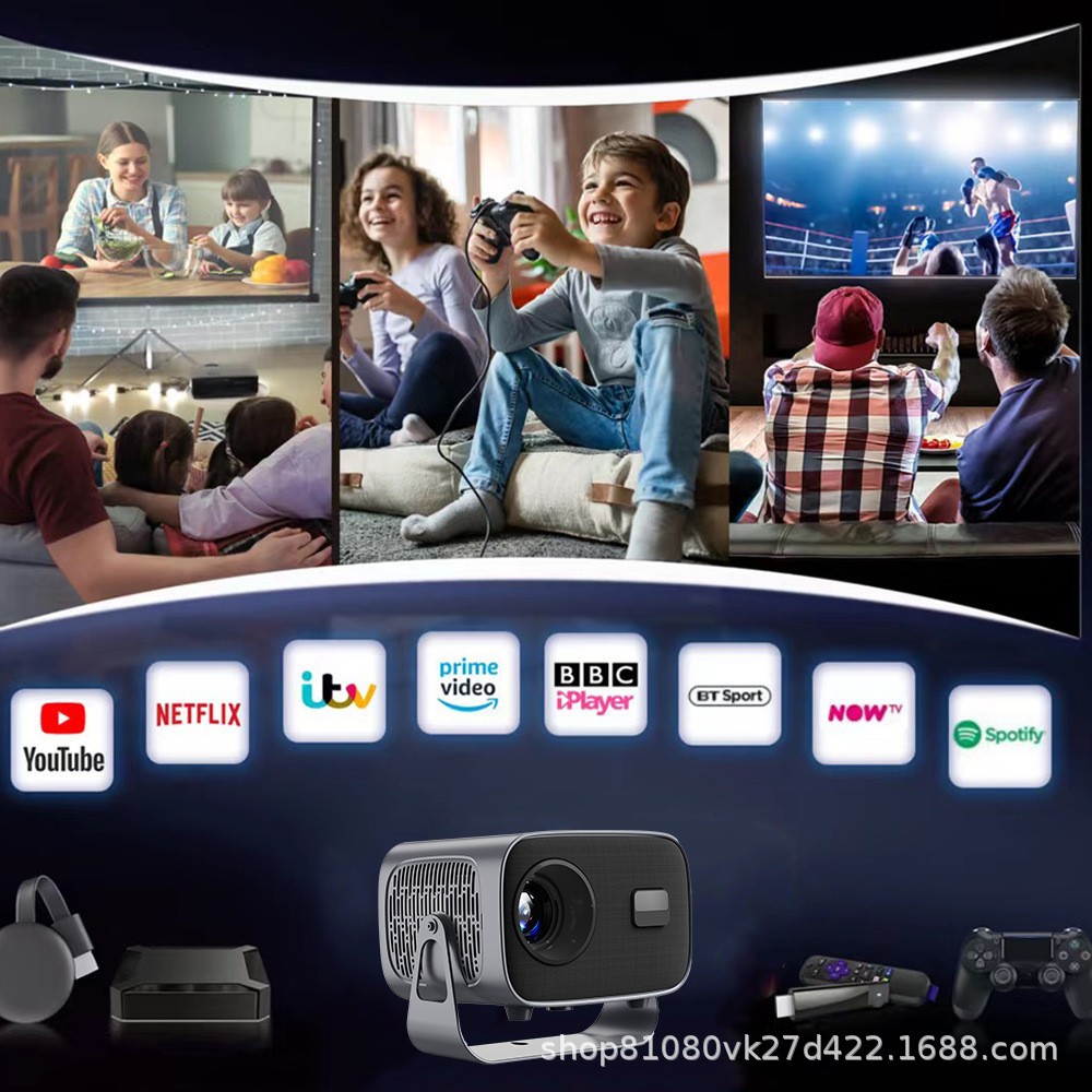 Explosiones de comercio exterior A10 mini proyector portátil 4K inteligente HD enfoque automático al por mayor
