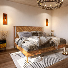 現代簡約實木雙人床酒店卧室1.8米主卧床大床