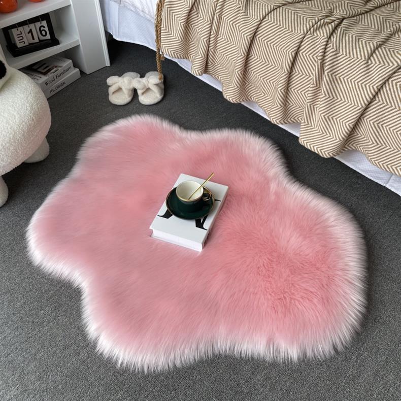 Carpet Door Mat Can Be Cut, Wabi-Sabi Style Carpet, Light Luxury Floor Mat, Silent Tatami Bay Window, Double-Sided Gray-White Carpet