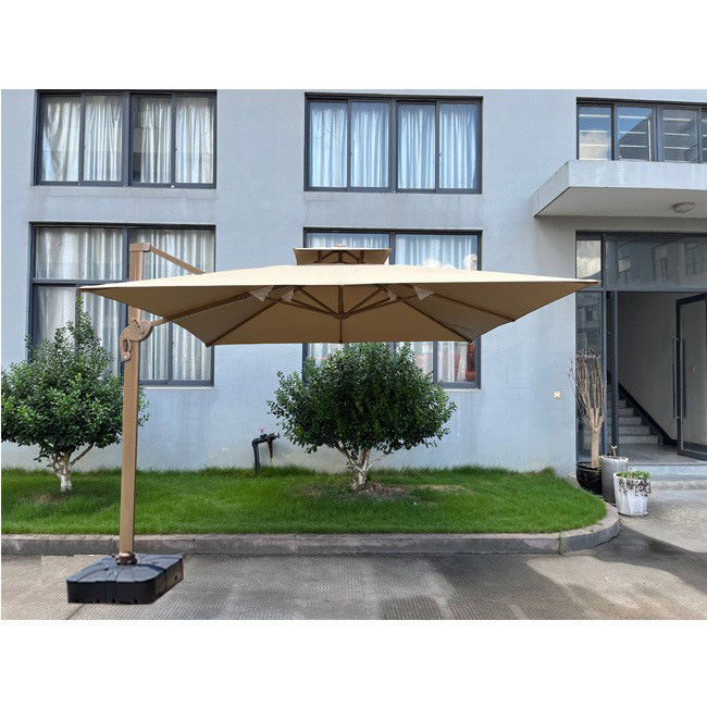 Sombrilla romana para exteriores, impermeable, protección solar, para patio, balcón, cafetería, hogar, ocio, venta al por mayor. image 11