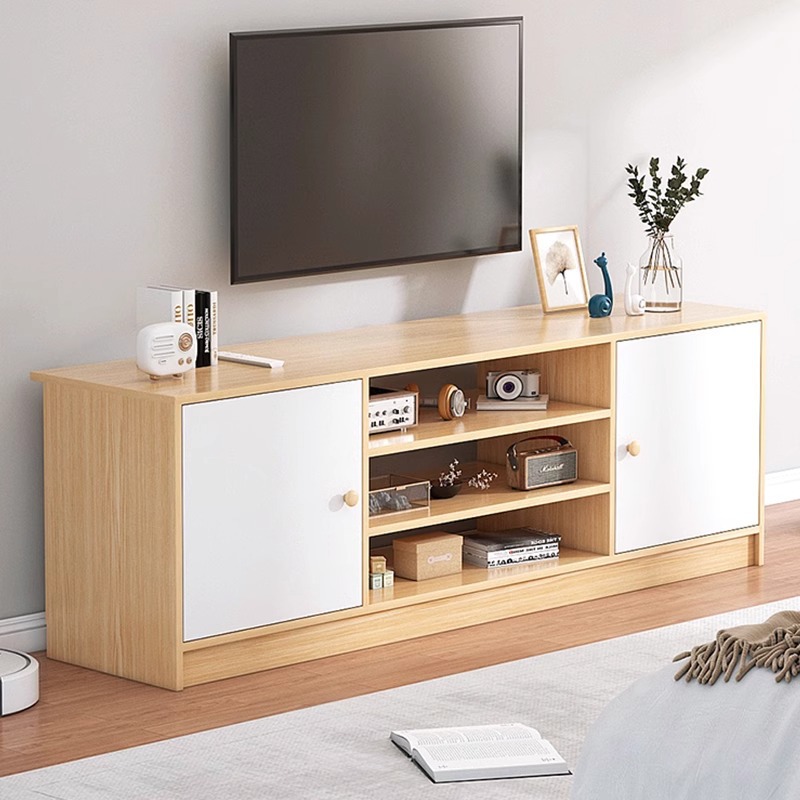 Gabinete de televisión simple y moderno de alta calidad sala de estar almacenamiento doméstico almacenamiento en un pequeño dormitorio gabinete de televisión de piso