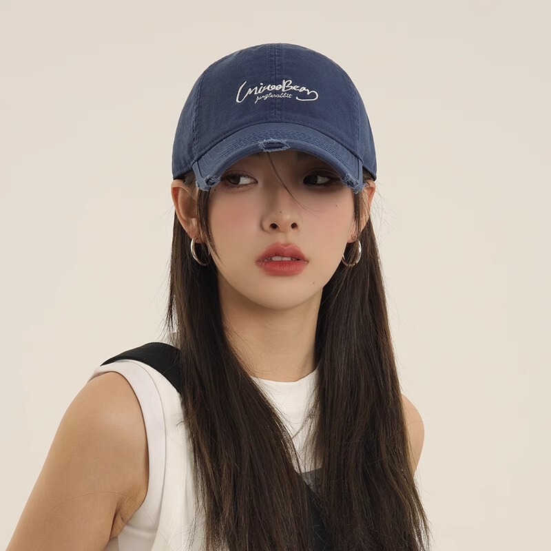 Japanese Designers United Famous Ripped Soft Top Baseball Cap for Children's Four Seasons Deepened Cap Top Face Shown Small Cap for Men