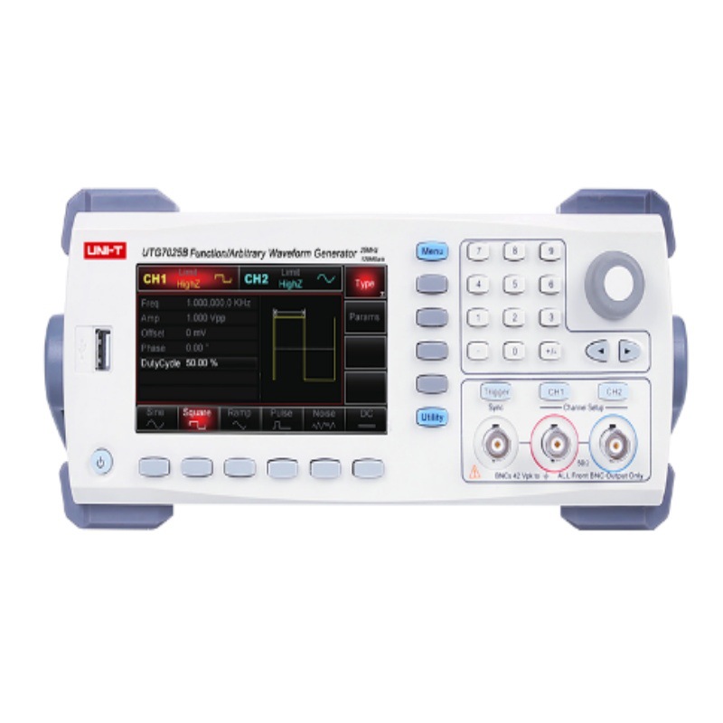 优利德UTG7025B双通道函数任意波形发生器最大输出频率25MHz