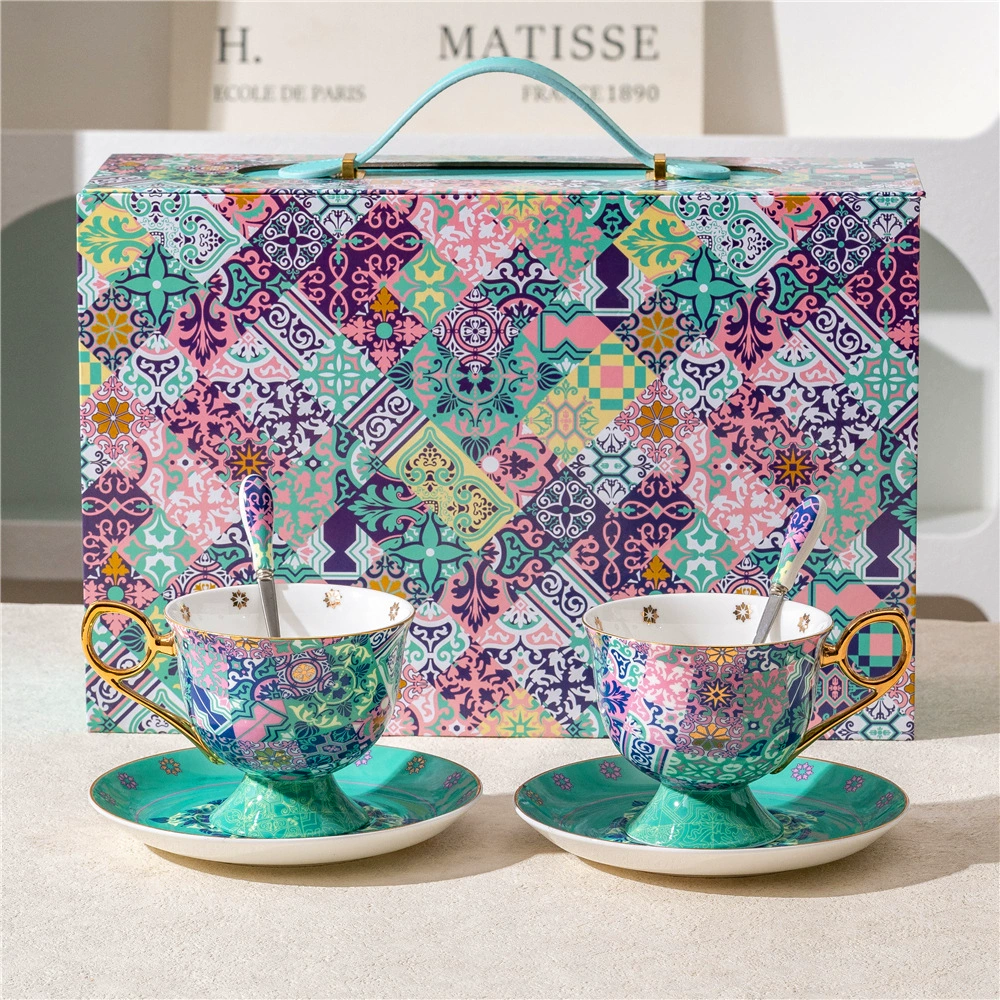 Coffee ceramic tea cup, gift box, set, style, for beloved