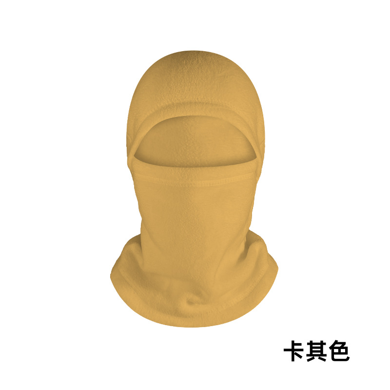 Invierno ciclismo máscara caliente cubierta de cuello multifuncional sombrero de esquí cubierta de cabeza de pelusa agitada con cubierta de pelusa cubierta de cuello