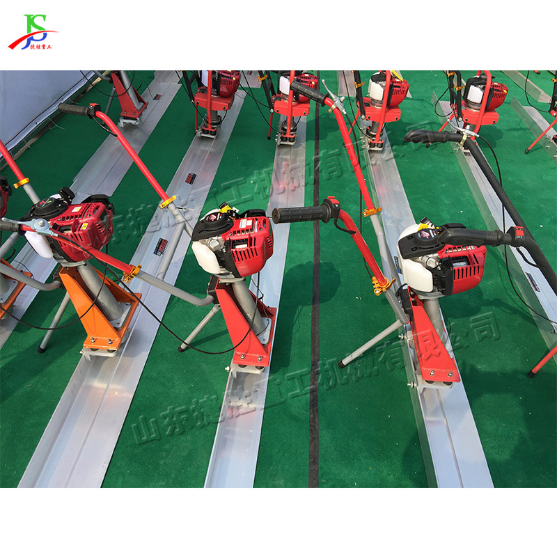 Gasolina regla vibratoria de hormigón construcción de edificios piso de hormigón regla vibrante mano empujar piso regla vibrante