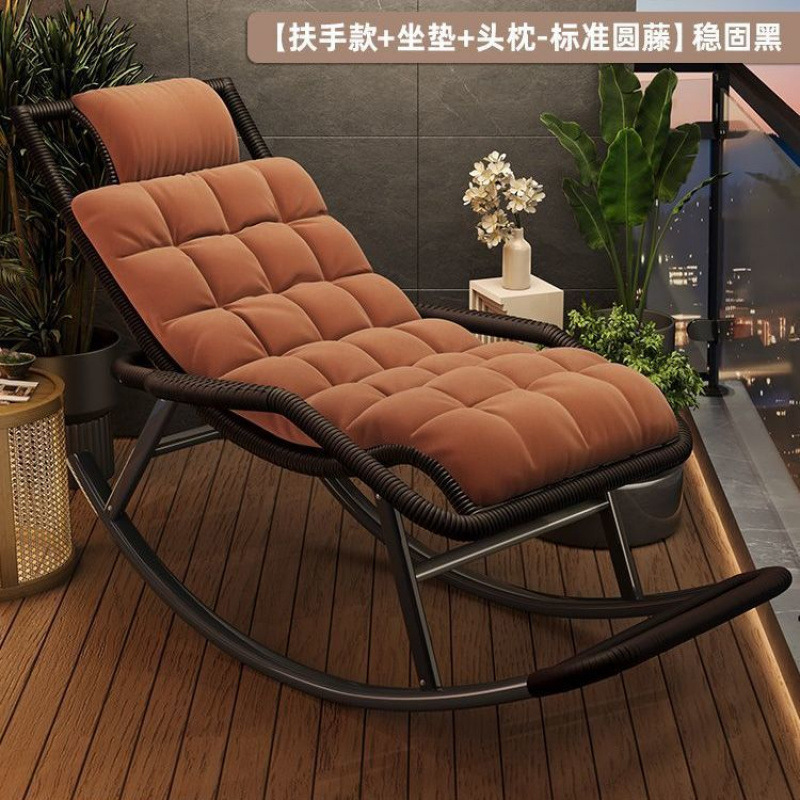 网红摇椅成人躺椅四季可用特厚钢架中老年休闲坐睡两用承重300斤|undefined