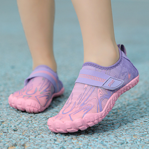 Children's Cross-border Beach Shoes Water Shoes New Five-Finger Anti-Slip Breathable Quick-Dry Lightweight Creek Swimming Shoes Dance Shoes