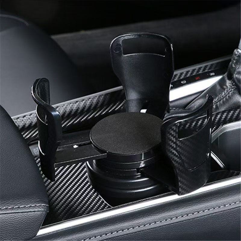 Car Cup Holder Automobile Drink Cup Holder Multifunctional One-to-Two Double-Layer Storage Rack Cup Holder Rotating Adjustment