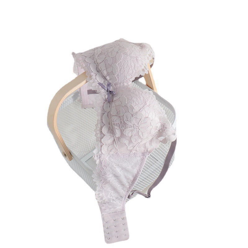 Push up bra, underwear, supporting wireless bra, lace bra top, set