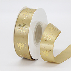 Cintas de Navidad, cintas de regalo, accesorios de Navidad, decoración DIY, cinta de poliéster estampada