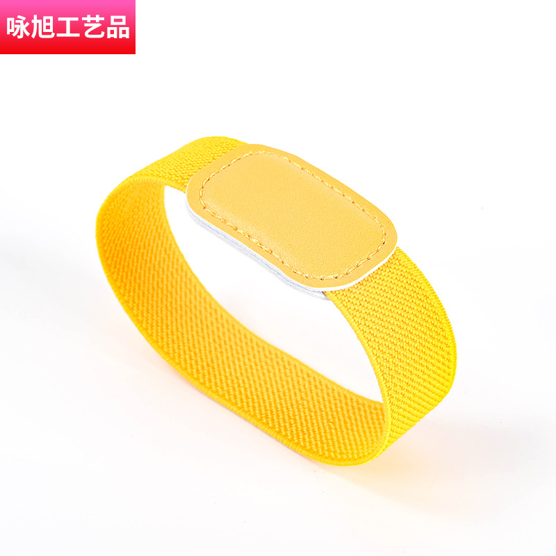 厂家直销儿童松紧手腕带橡筋锦纶手腕挂绳纱活动出入身份识别腕带