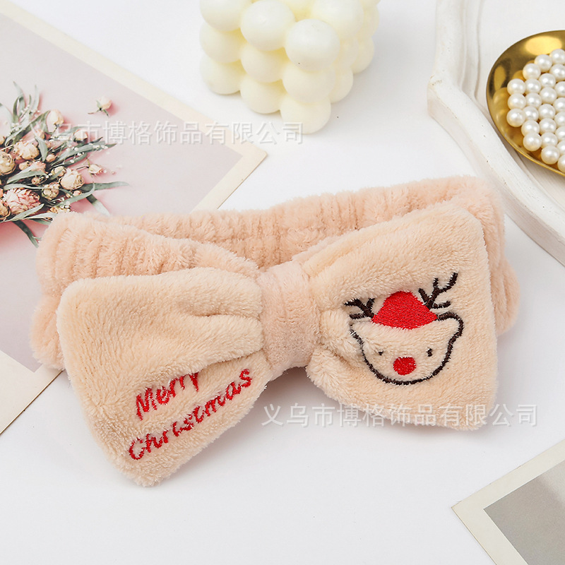 Nuevos accesorios para el cabello de fresa lindo oso de peluche banda para el cabello arco banda para el cabello al por mayor en stock hogar máscara de ojos fábrica