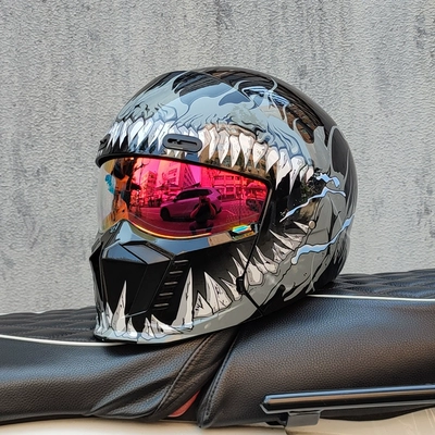 Motosiklet dəbilqələri – Men and Women, Scorpion Helmet Combination - m-gray-phantom-flame-phantom-red