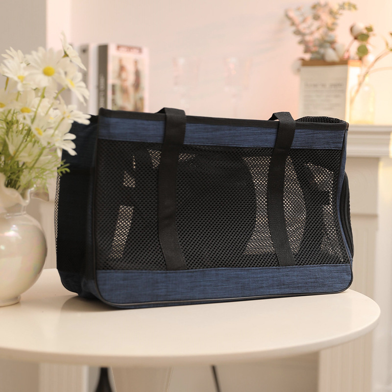 Bolso de mano portátil para mascotas Z Cat Bag para salidas, plegable, de gran capacidad, de tela Oxford, transpirable, para transportar mascotas.