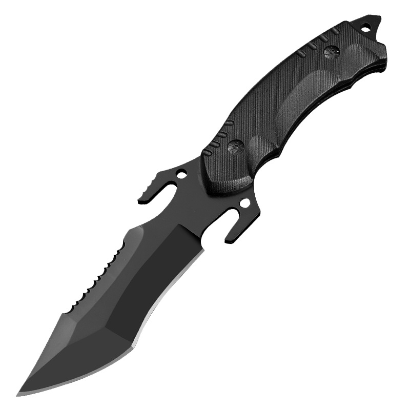 Cuchillo recto cuchillo al aire libre cuchillo portátil cuchillo de supervivencia cuchillo militar tácticas de campo cuchillo de supervivencia de alta dureza image 7