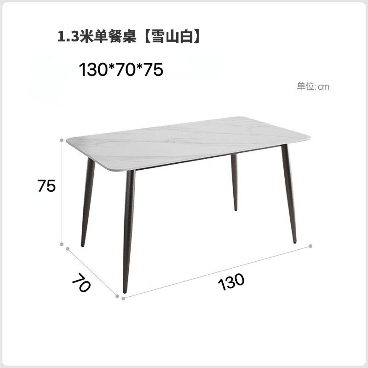 Mesa y silla de comedor de tabla de roca comedor