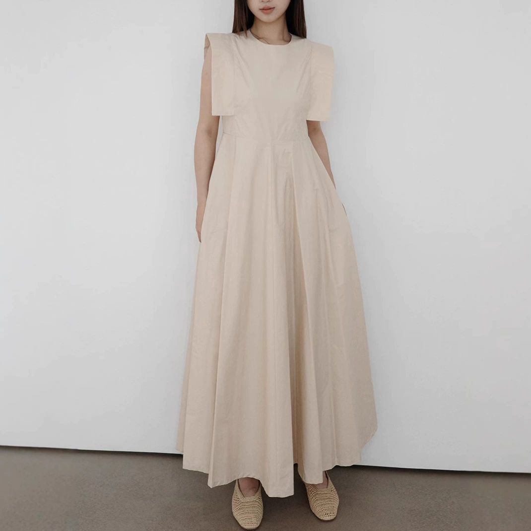 Gaoding новый японский стиль простое модное платье без рукавов пригородных свободное дышащее удобное длинное платье