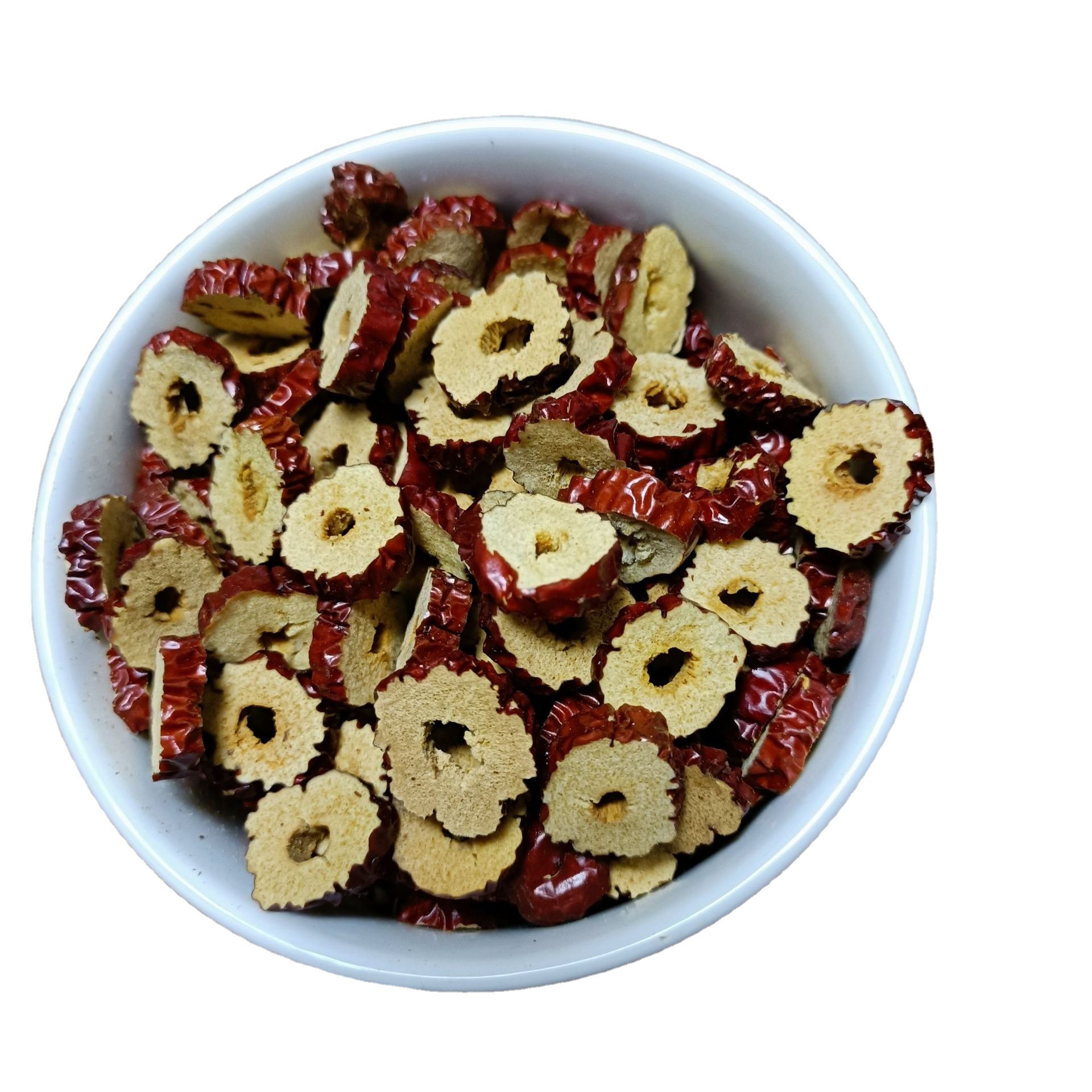 Xinjiang red jujube rings gray jujube rings Ruoqiang red jujube rings dried red jujube whole case wholesale seedless crispy slices in stock bulk