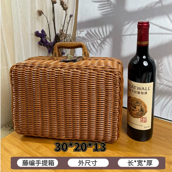 [棕色无内衬30*20*13cm]