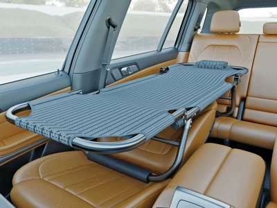 Car modification bed, suitable for sedans, Vehicle-mounted inflatable bed - default-item-gentleman-grey-upgraded-glossy-stainless-steel-tube