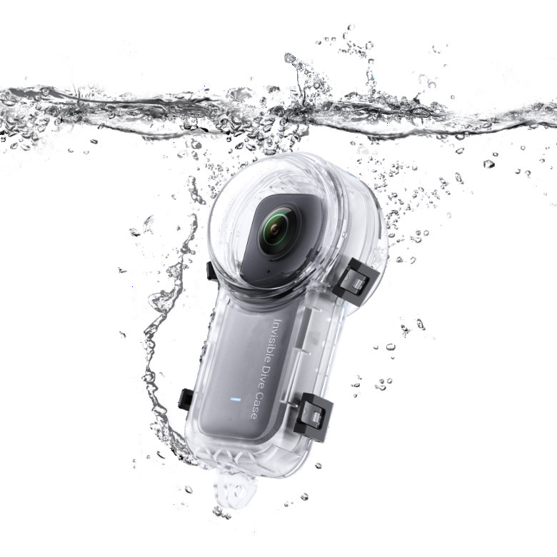 Suitable for Insta360 X3 Sports Camera Fully Invisible Diving Shell Waterproof Shell Diving Protective Shell One Piece Suitable for Insta360 X3 Sports Camera Fully Invisible Diving Shell Waterproof Shell Diving Protective Shell One Piece