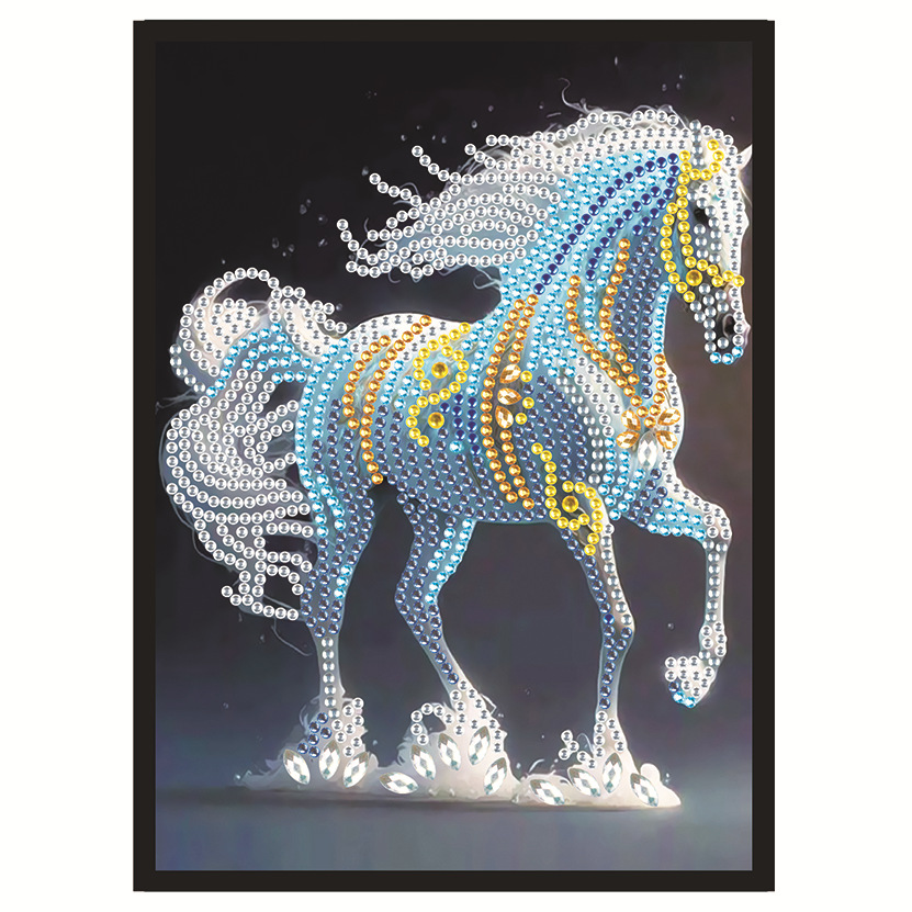 Transfronterizos nuevos dibujos de diamantes DIY hechos a mano unicornio dibujo de diamantes cuaderno dibujo de diamantes llenos de pintura de diamantes