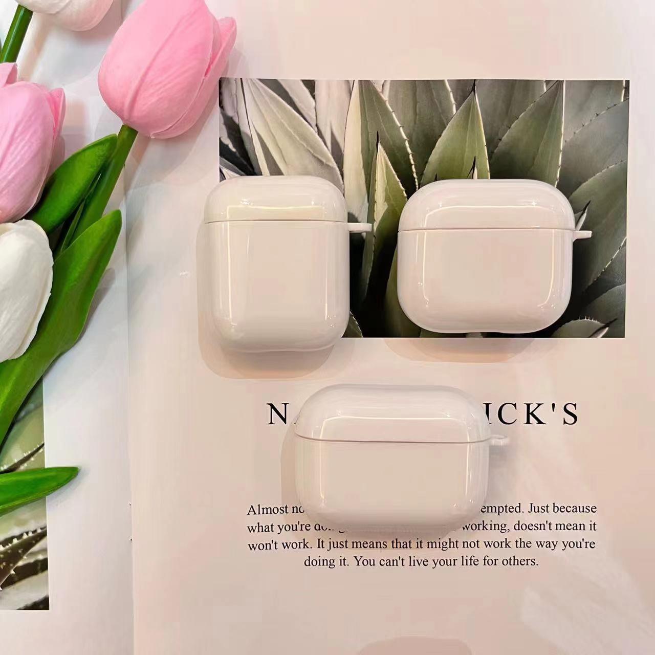 Tpu Solid Color Simple Style Wireless Bluetooth Earbuds Case Earphone Cases Phone Accessories display picture 4