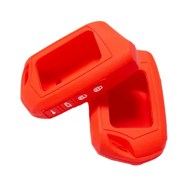 Car key bag Silicone Car Key Cover - red