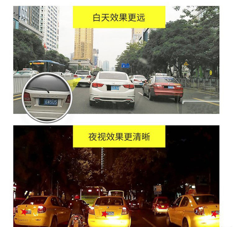 Large truck dashcam AHD high-definition night vision front and rear dual recording reversing image display 12V24 camera