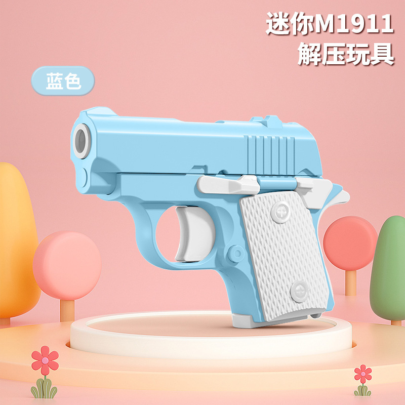 人気商品 重力1911ピストル 減圧逆吹き戻り式ピストル ミニニンジンピストル ミニニンジンナイフ 減圧玩具|undefined