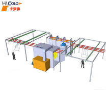 定制横拉式铝型材手动粉末喷粉线 COLO-L-M01静电粉末手动喷涂线