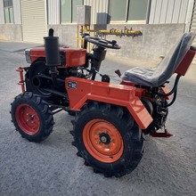 现货出口22马力迷你拖拉机耕耘机电启动冷凝迷你拖拉机头小型迷你