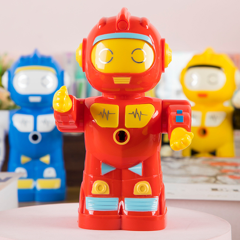 5802 espacio robot sacapuntas Sacapuntas de lápiz sacapuntas para niños juguete material escolar sacapuntas Sacapuntas de lápiz de manivela