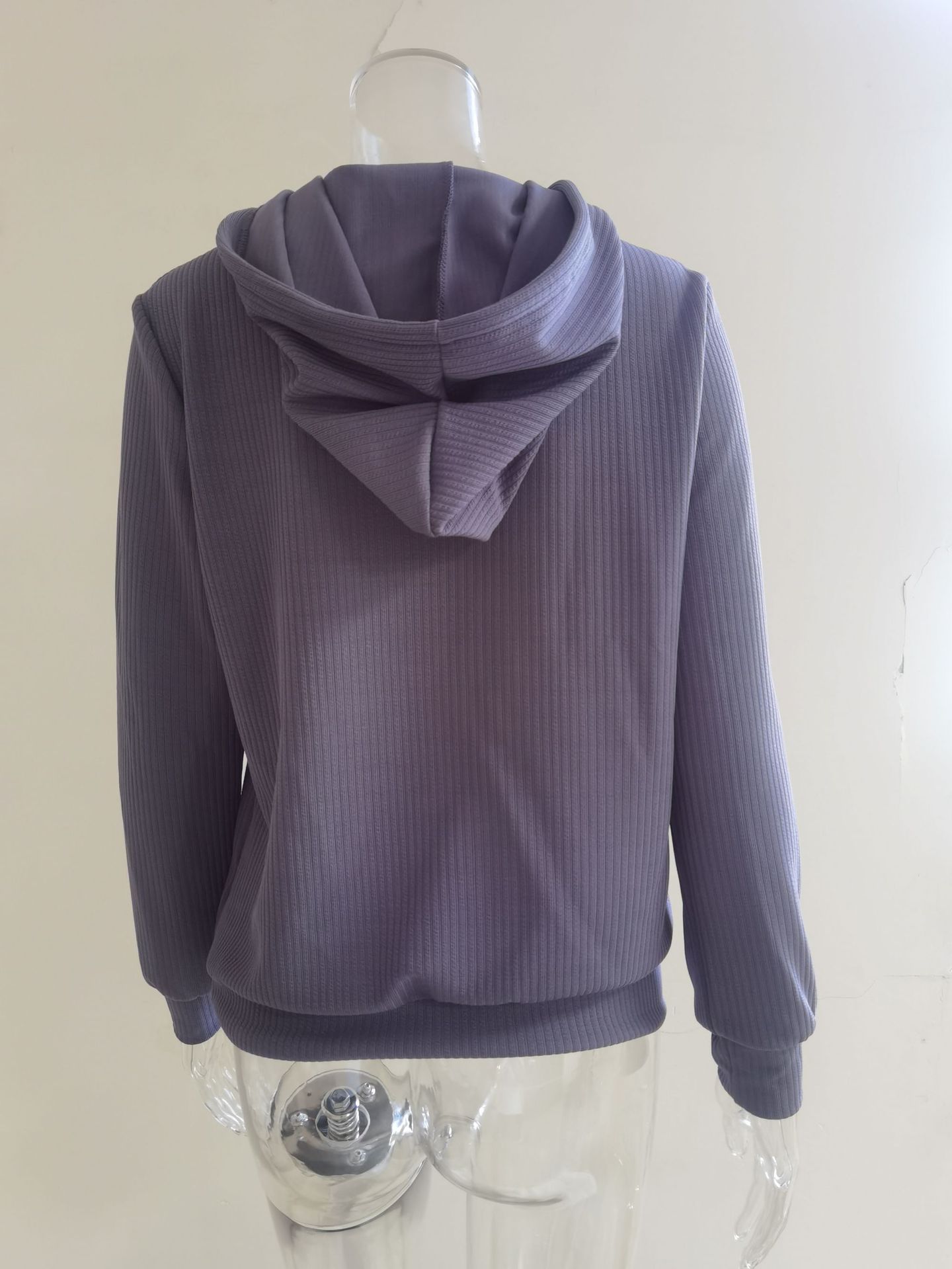 329g Weight Long Sleeve Sleeve Length Zipper Placket Type Regular Sleeve Sleeve Type Cotton Blend, Polyester Fabric Type Regular Top Length Hoodie Tops Type Daily Occasion Hooded Neckline Warm Function Loose Fit Type Solid Color Pattern Autumn Season Women's Gender Casual Style Women's Hoodie Long Sleeve Hoodies & Sweatshirts Casual Solid Color 8