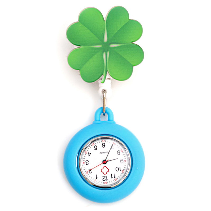 Reloj de enfermera retráctil con clip, diseño de dibujos animados, reloj de bolsillo médico para doctores y estudiantes, al por mayor