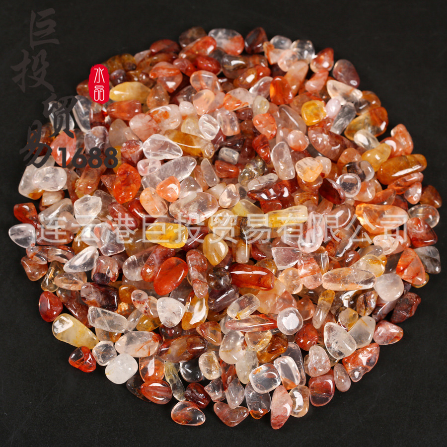 100 tipos de piedra triturada de 7 - 9mm cristal natural jade ágata espécimen de piedra preciosa marco de fotos transfronterizo mano suministro Amazon