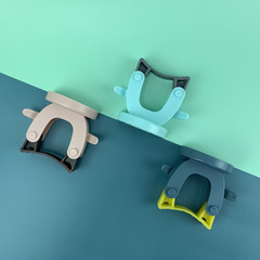 家庭用釘なしモップラックトイレ壁掛けモップホルダー